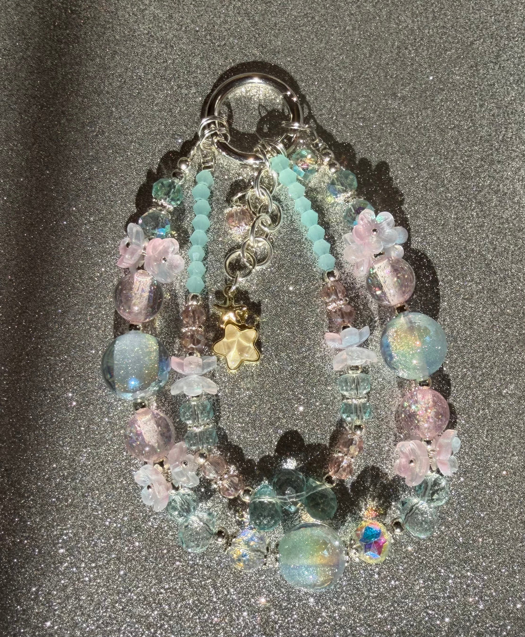 Celestial Beaded Purse & Phone Charm