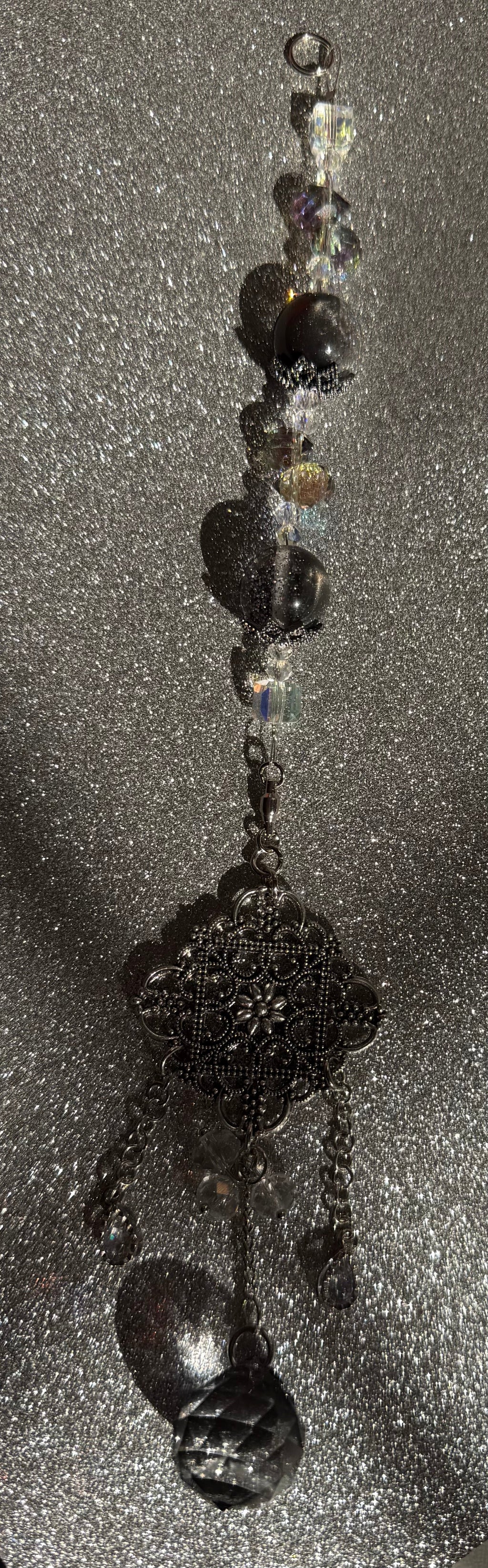 Dark Crystal Bead Dangle