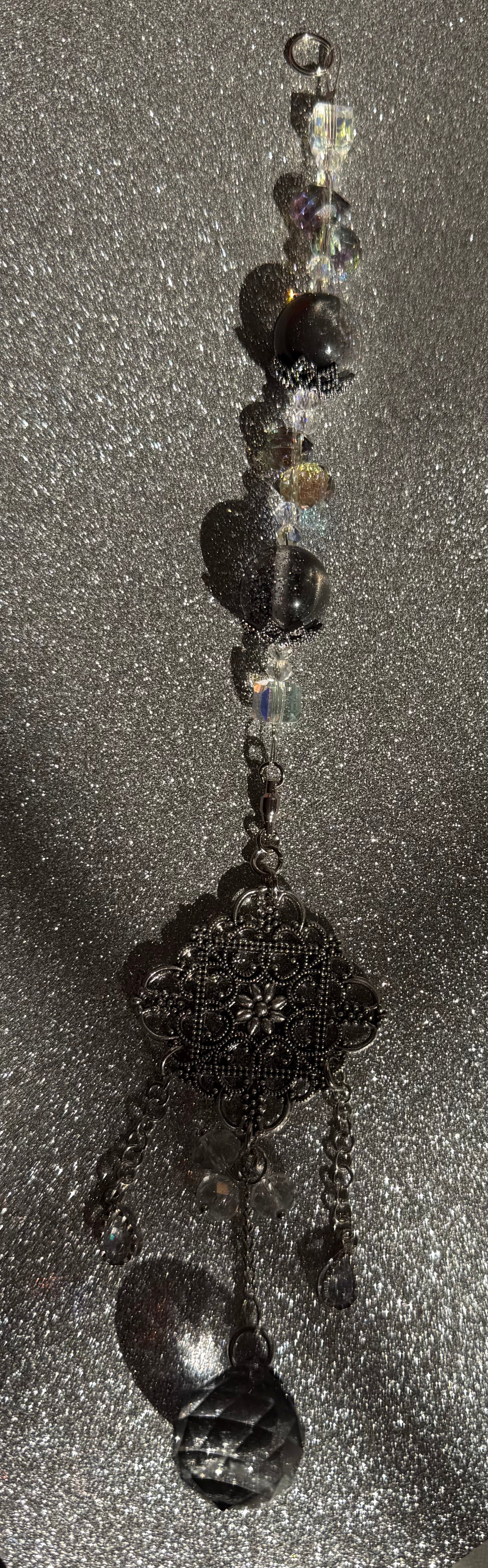 Dark Crystal Bead Dangle