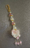 Rose Heart Dangle Charm