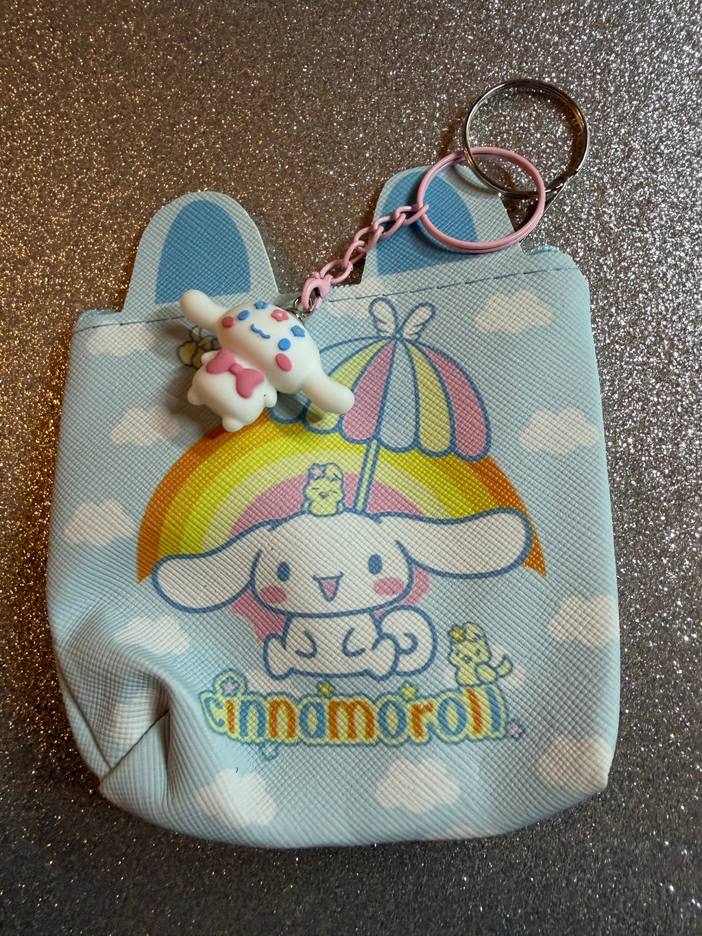Cinnamoroll Rainbow Mini Coin Purse Keychain