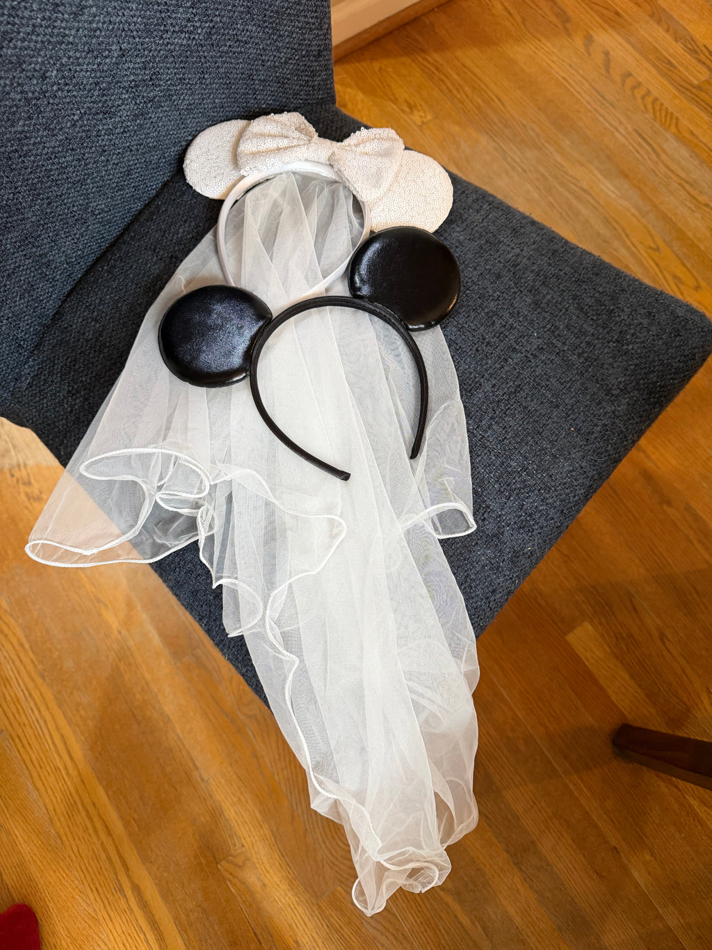 Mickey & Minnie Mouse Bridal Ear Headband Set