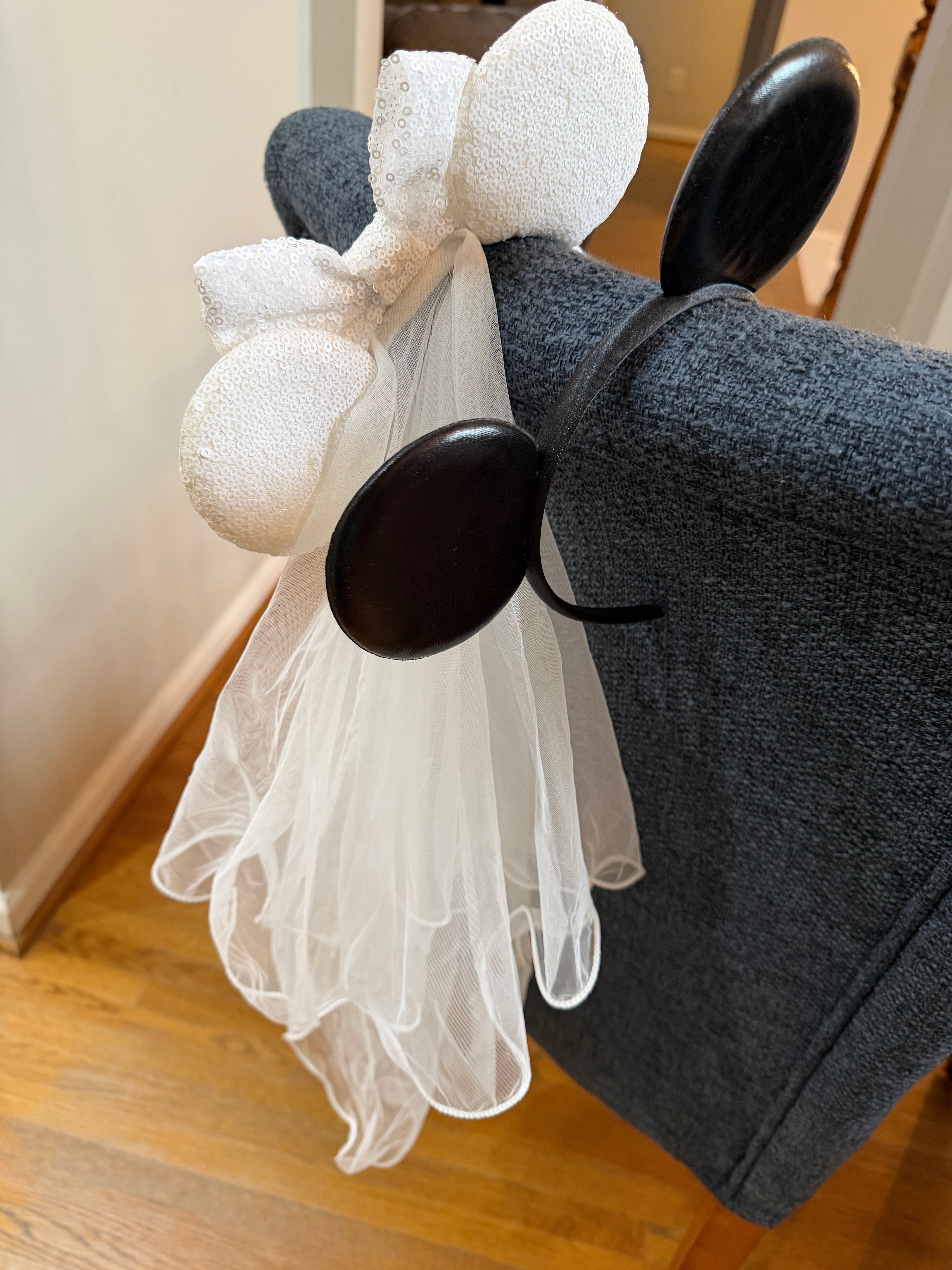 Mickey & Minnie Mouse Bridal Ear Headband Set