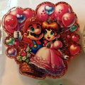 Mario & Princess Peach Valentine Heart Magnet