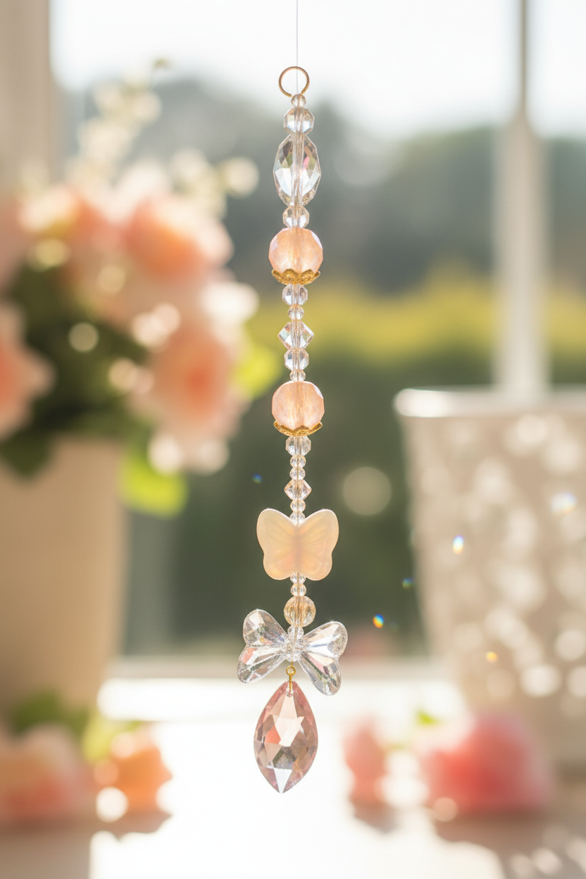 Iridescent Butterfly Suncatcher Lifestyle
